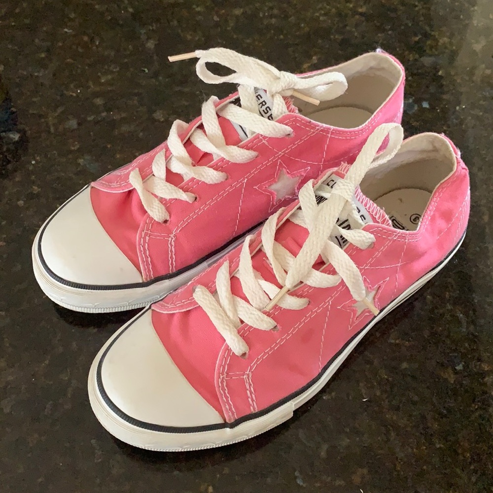 Converse Kids Sneakers in Pink and White